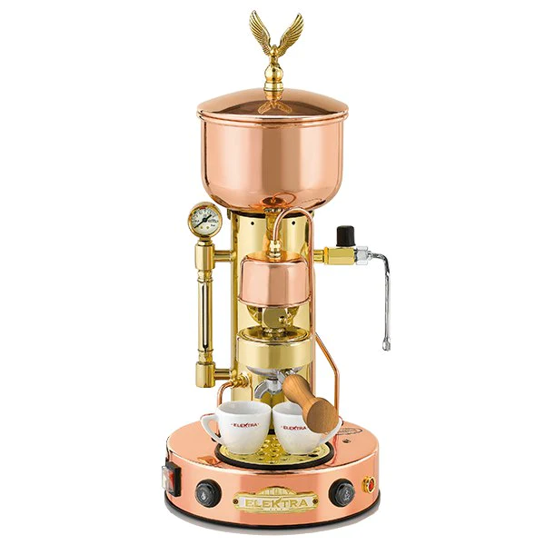 Elektra Micro Casa Semiautomatica espresso machine copper and brass
